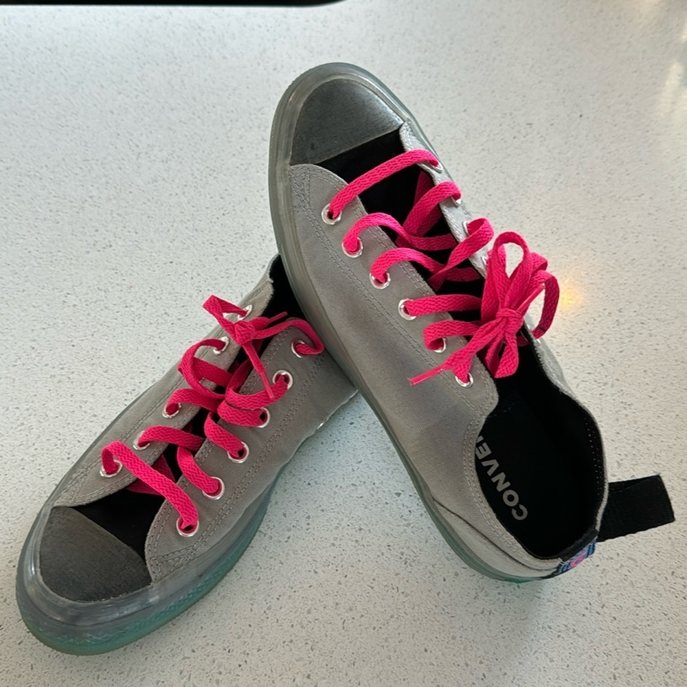 🍍 CONVERSE CHUCK TAYLOR ALL STAR CX OX ASH STONE GREY-BLACK-PINK SZ 8M W10